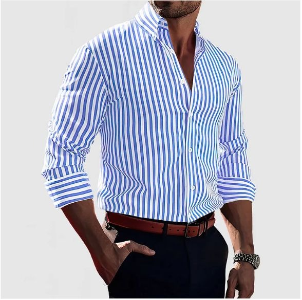 Elegante gestreepte overhemd