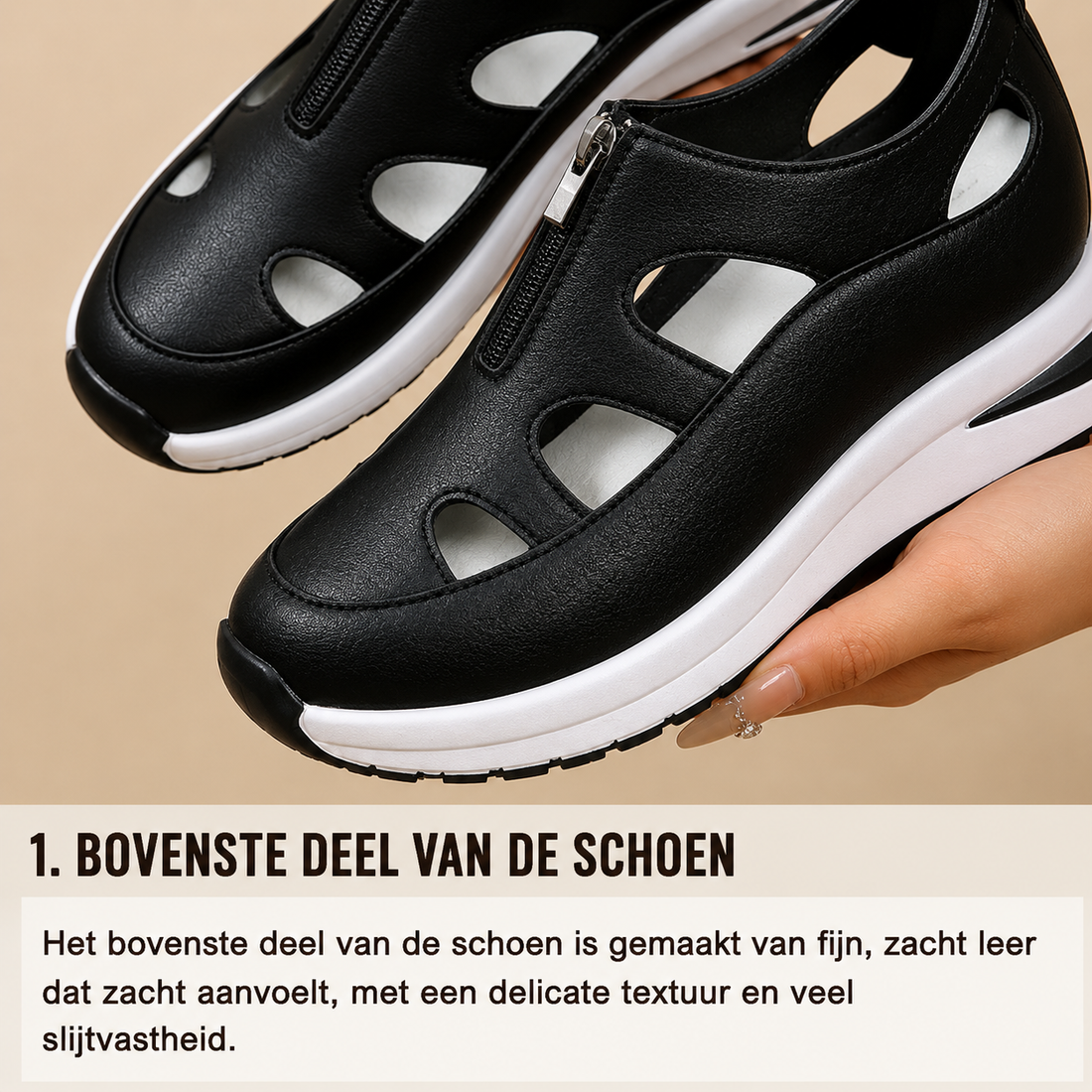 Ione | Comfortabele Sandalen met Ondersteunend Voetbed