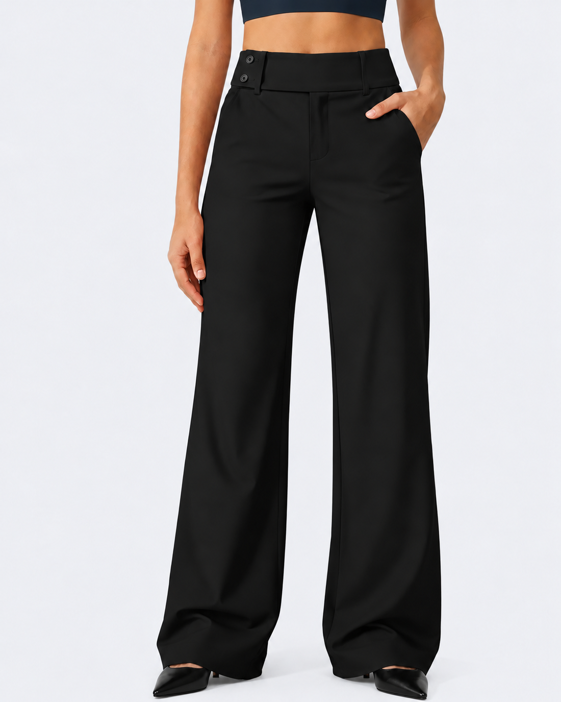 Alledaagse Stretchbroek | Hoge Taille & De Hele Dag Comfort