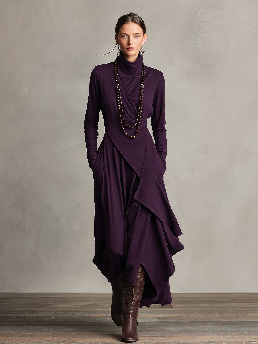 Nori™ | Moderne Flowy Maxi Jurk