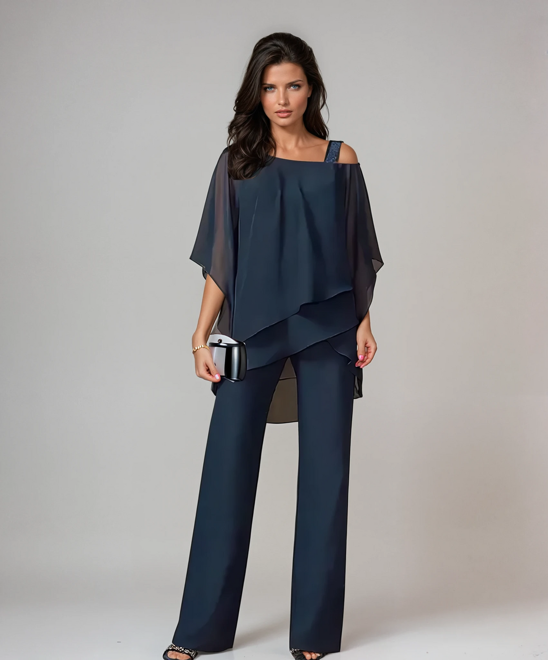 Elize™ | Elegante Tweedelige Set Met Wijde Broek