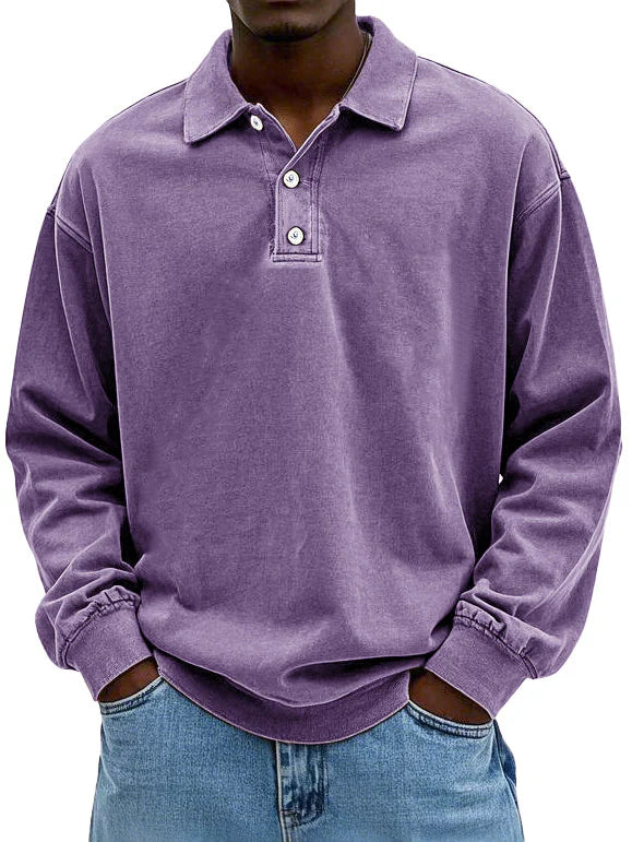 Pieter™ | Stijlvolle Poloshirt met Lange Mouwen