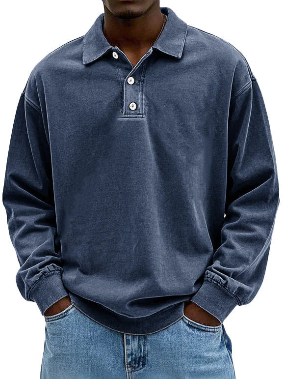 Pieter™ | Stijlvolle Poloshirt met Lange Mouwen