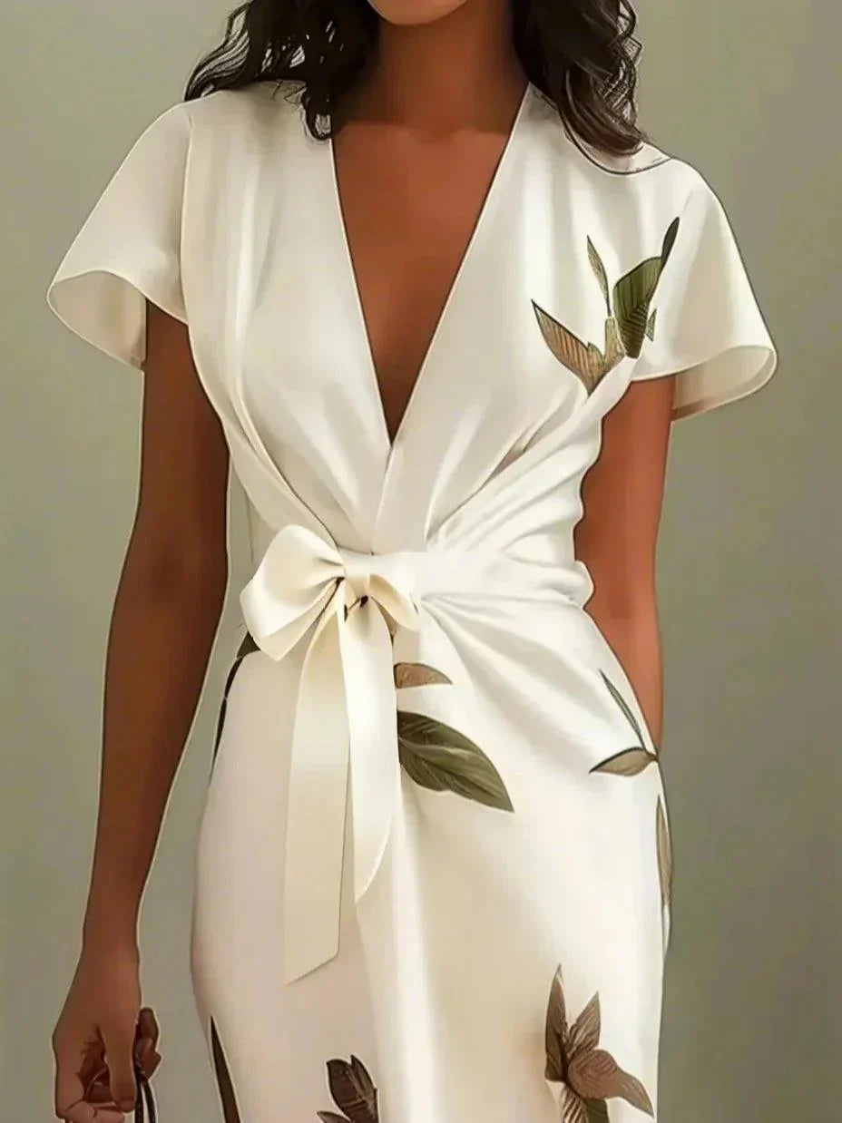 Elora | Elegante Wikkel Midi Jurk