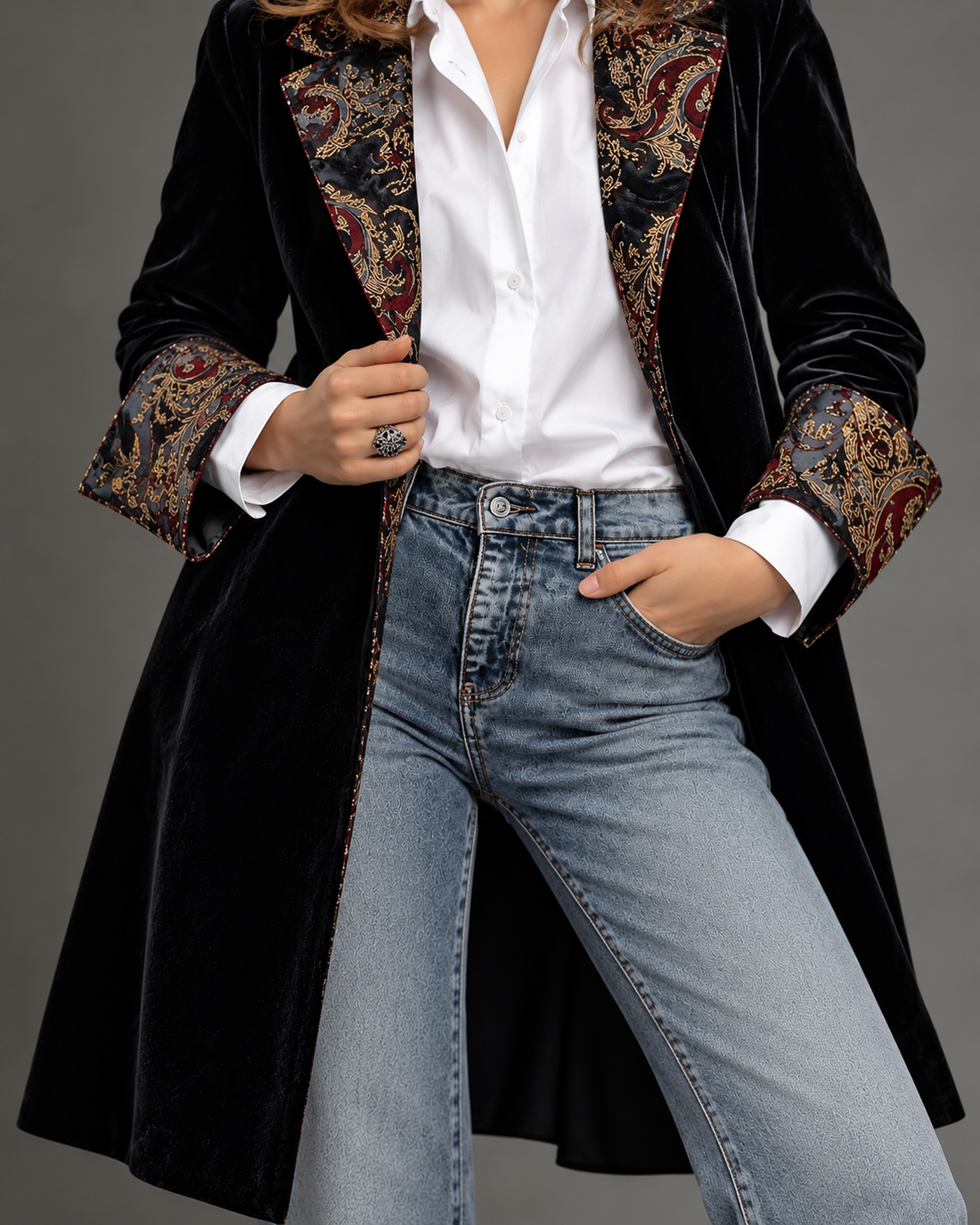Ada | Elegante Blazer met Barokprint