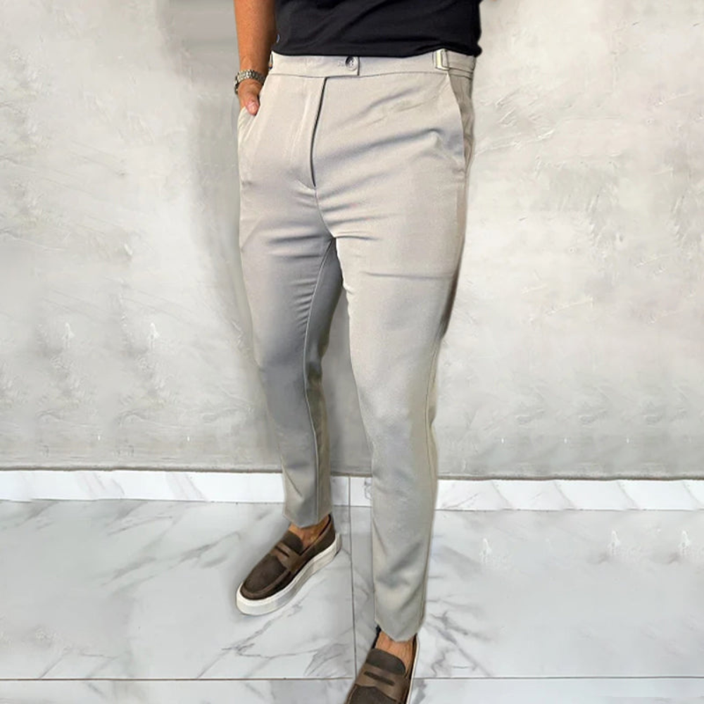 Milo | Stijlvolle aansluitende casual broek
