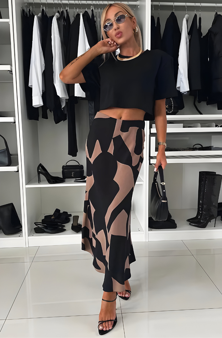 Debbie | Dierenprint Midi Rok