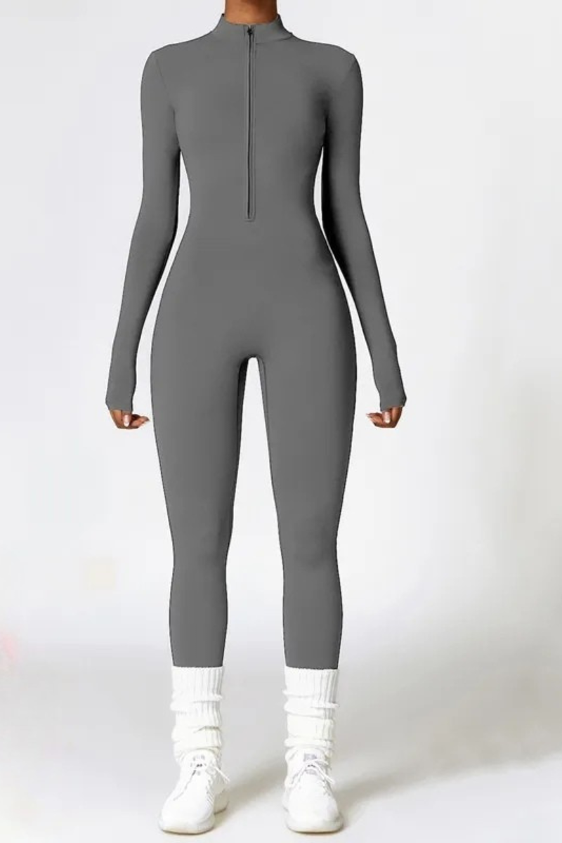 Selara | Thermische fleece jumpsuit met rits