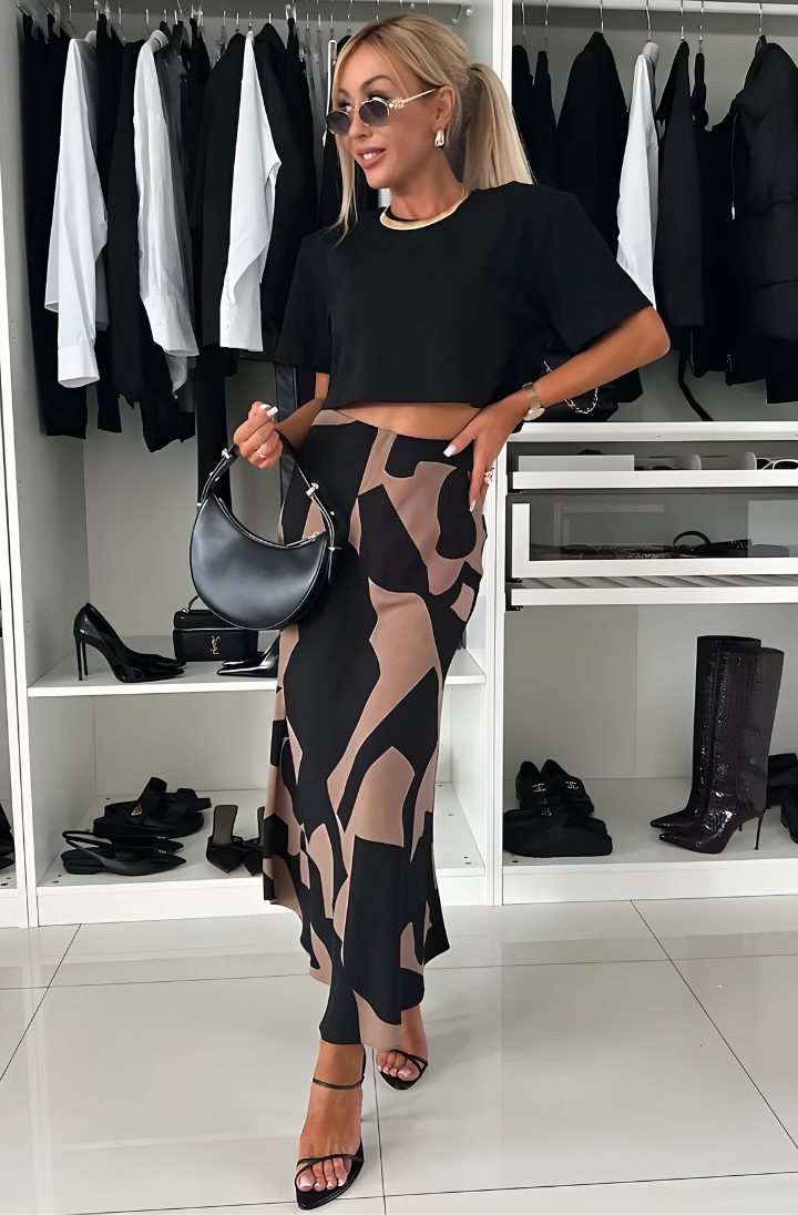 Debbie | Dierenprint Midi Rok