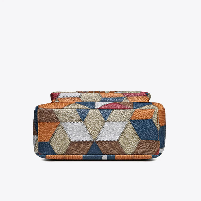 Hazel™ | Kleurrijke Patchwork Schoudertas
