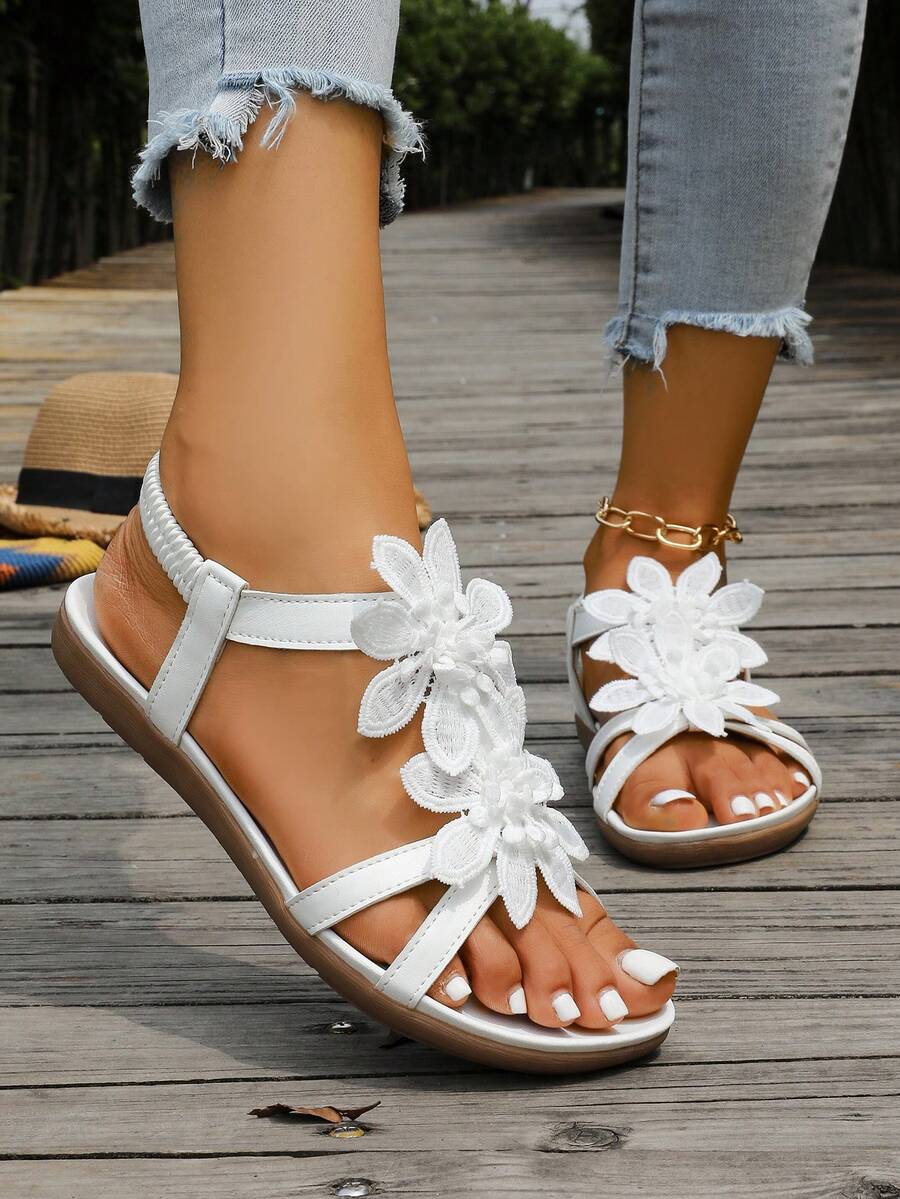 Floréa™ | Gebloemde Comfortabele Sandalen met Ondersteunend Voetbed