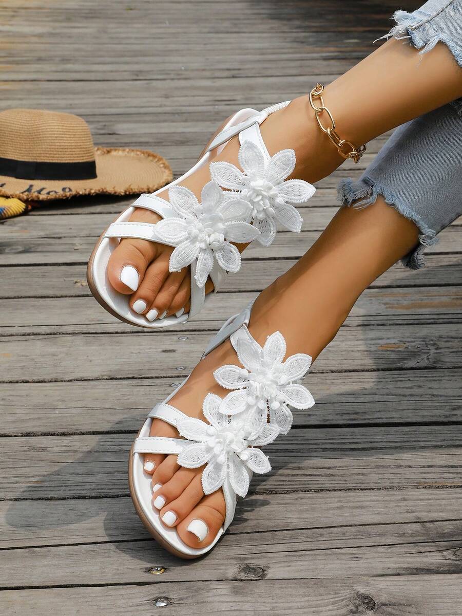 Floréa™ | Gebloemde Comfortabele Sandalen met Ondersteunend Voetbed