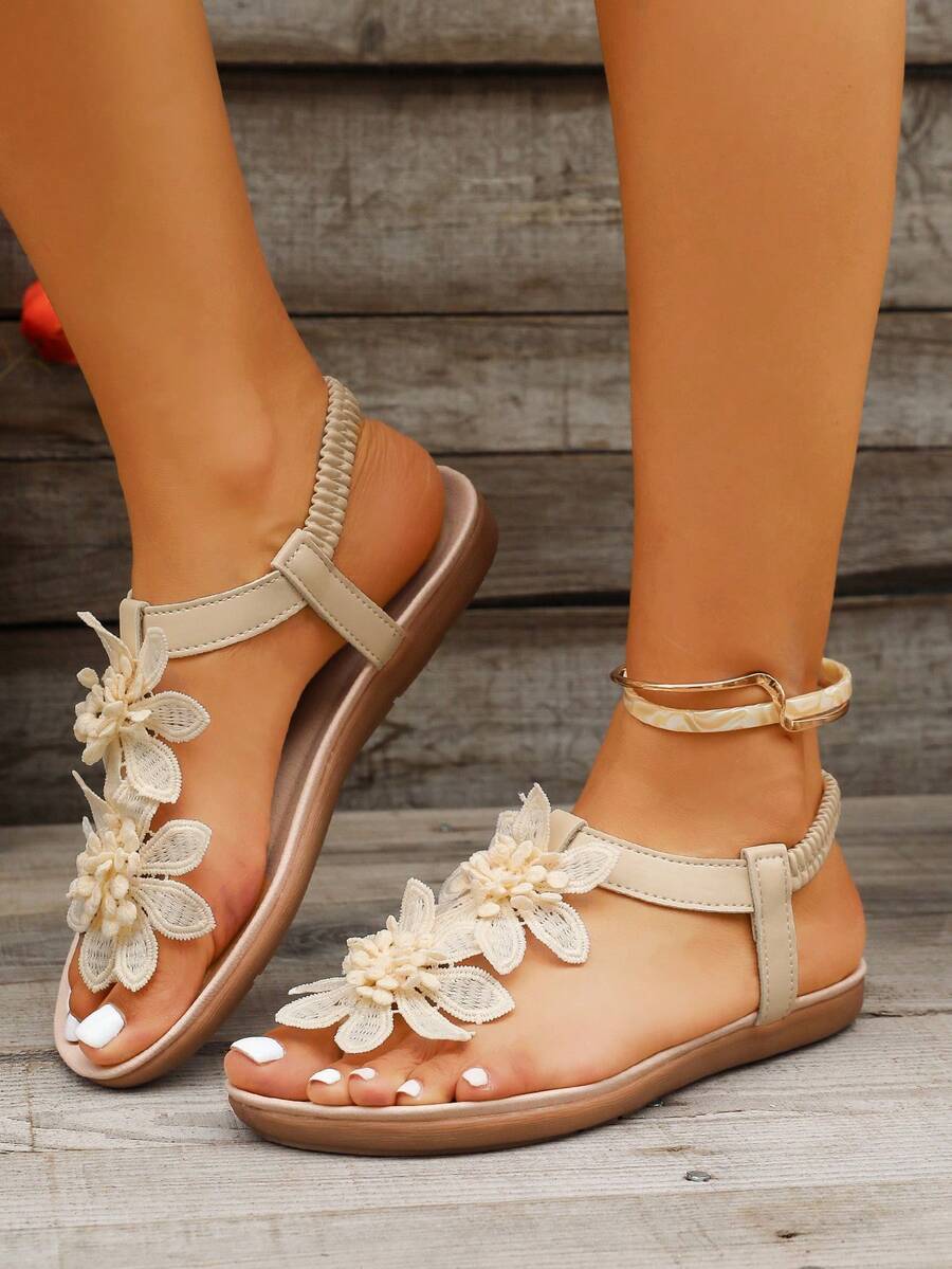 Floréa™ | Gebloemde Comfortabele Sandalen met Ondersteunend Voetbed