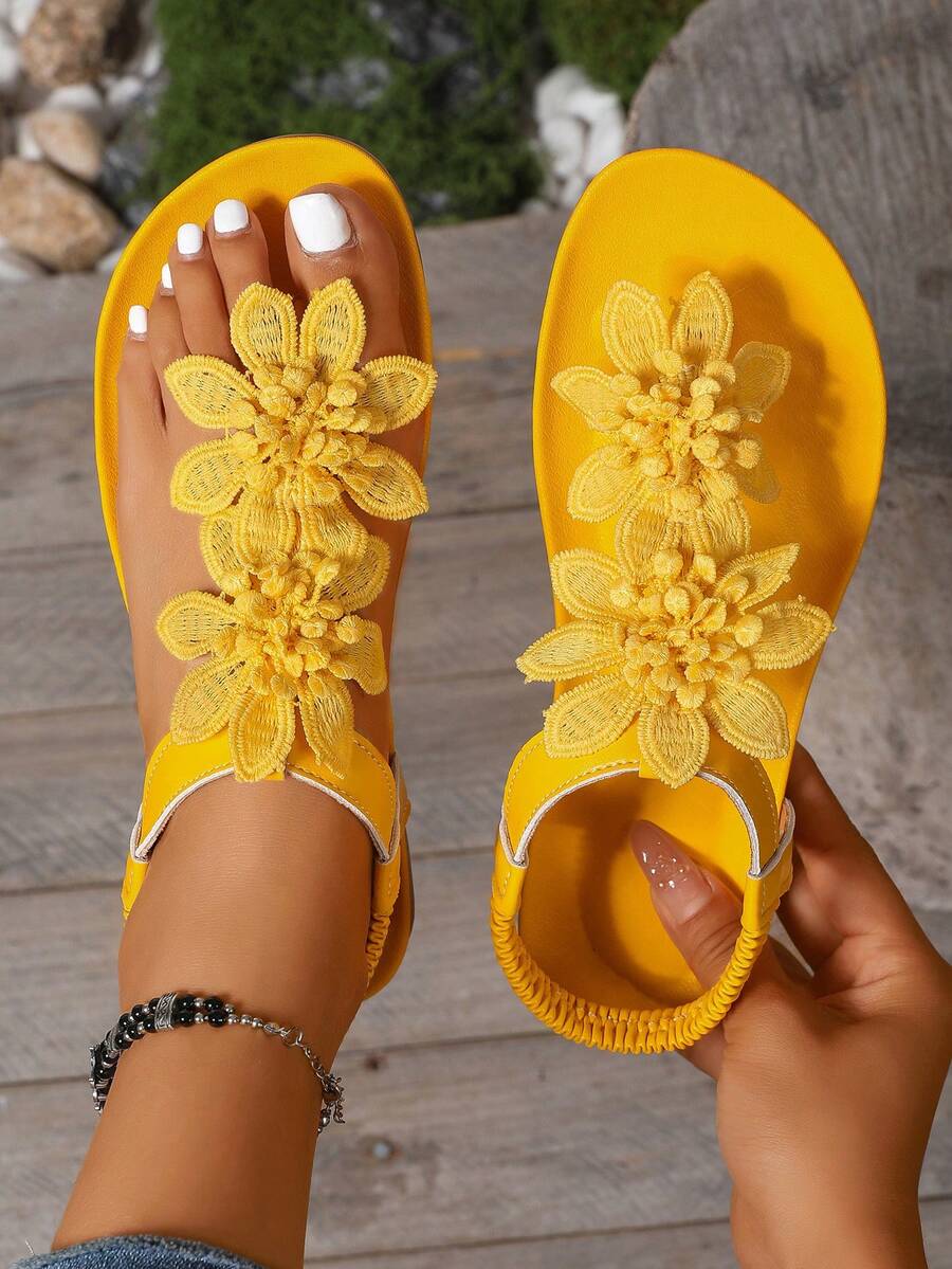 Floréa™ | Gebloemde Comfortabele Sandalen met Ondersteunend Voetbed