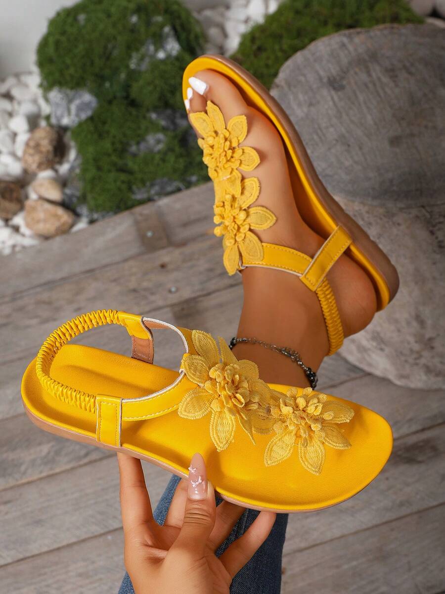 Floréa™ | Gebloemde Comfortabele Sandalen met Ondersteunend Voetbed