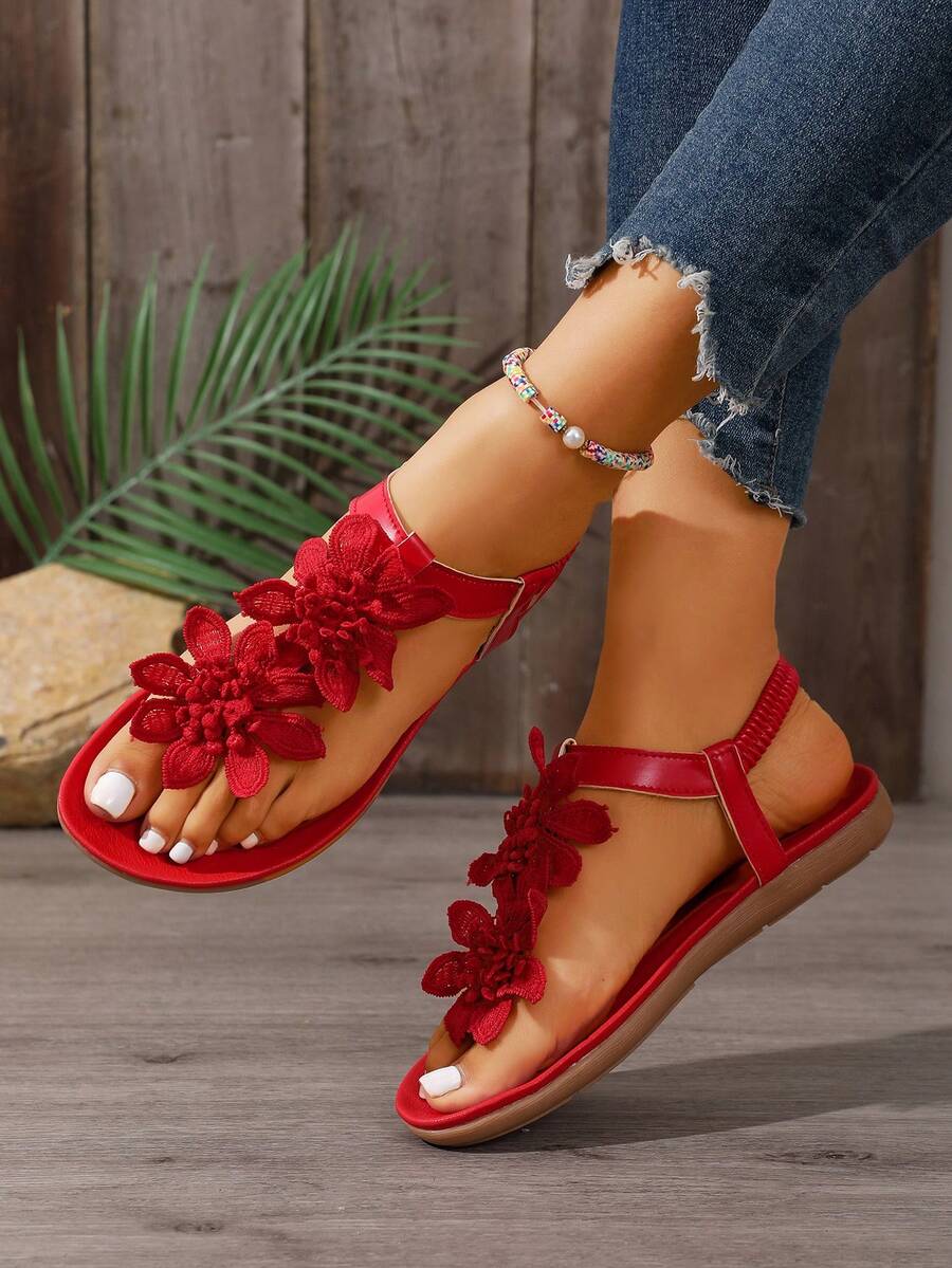 Floréa™ | Gebloemde Comfortabele Sandalen met Ondersteunend Voetbed