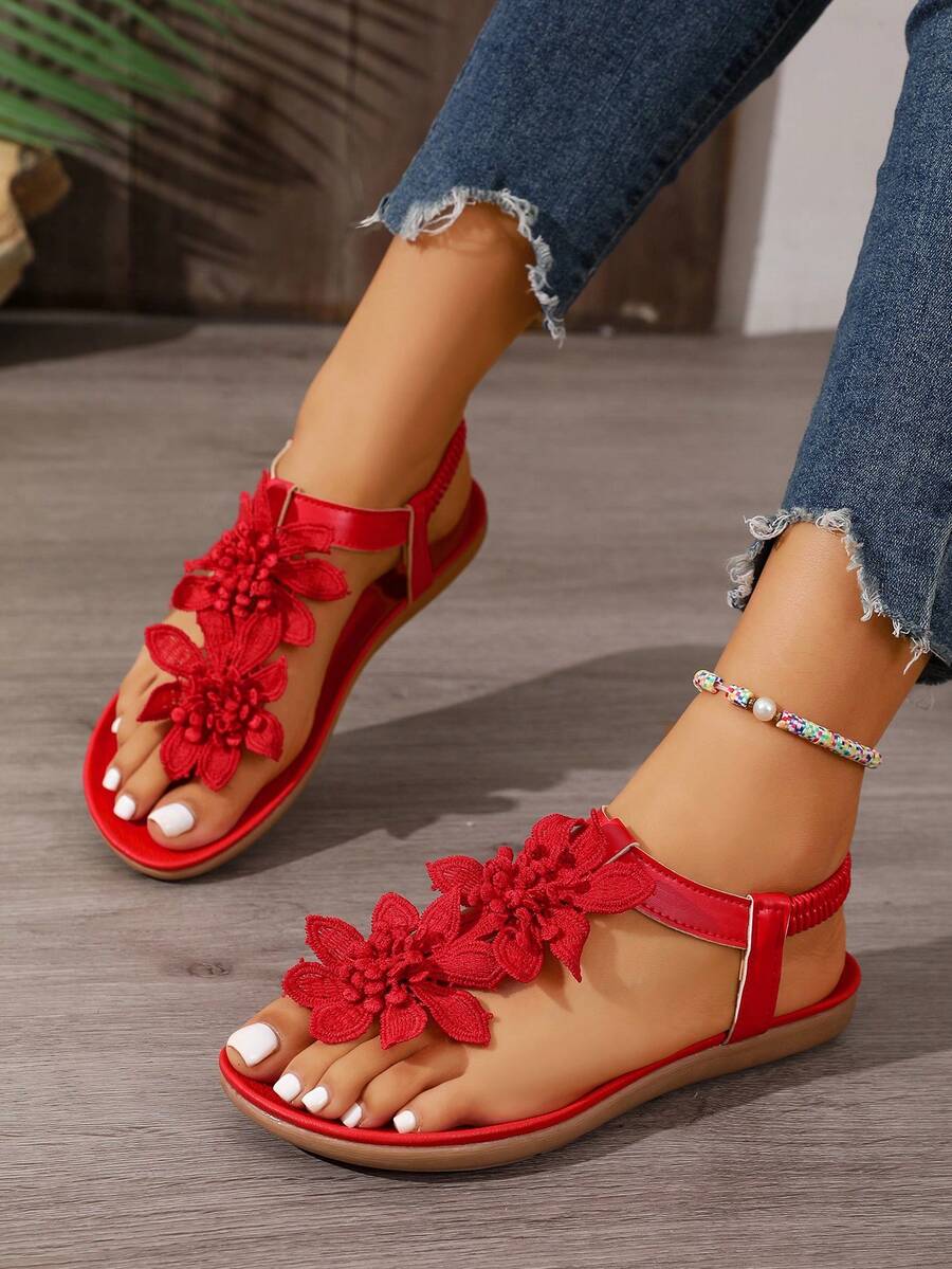 Floréa™ | Gebloemde Comfortabele Sandalen met Ondersteunend Voetbed