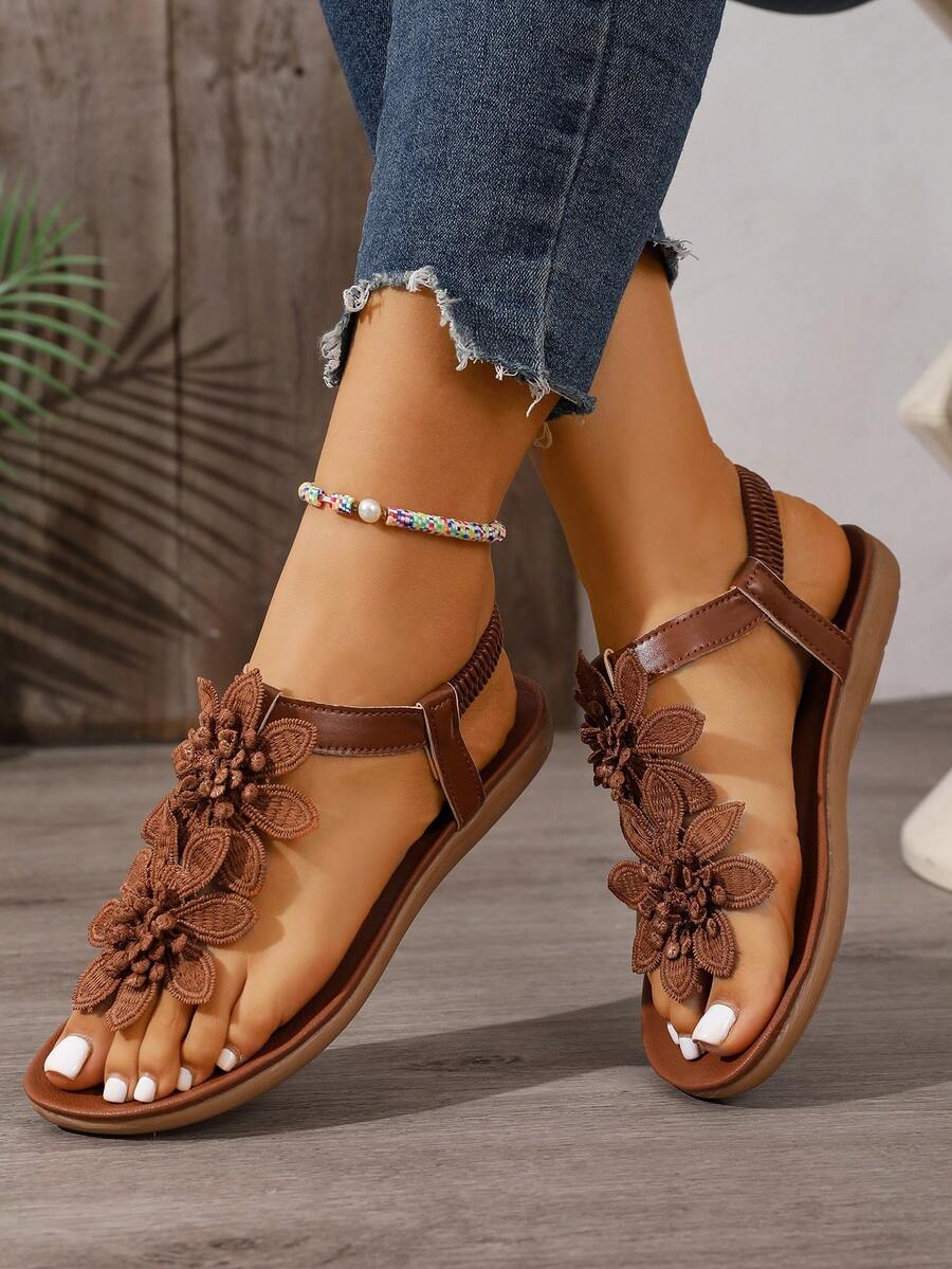 Floréa™ | Gebloemde Comfortabele Sandalen met Ondersteunend Voetbed