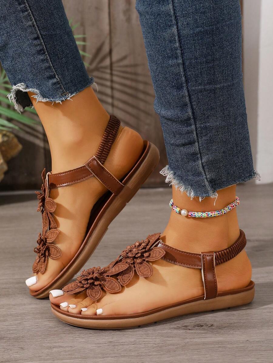 Floréa™ | Gebloemde Comfortabele Sandalen met Ondersteunend Voetbed