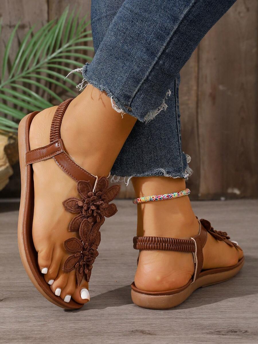 Floréa™ | Gebloemde Comfortabele Sandalen met Ondersteunend Voetbed