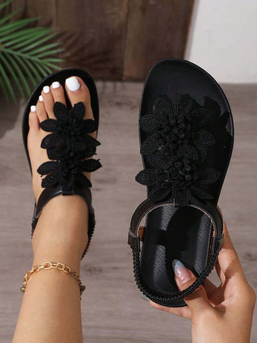 Floréa™ | Gebloemde Comfortabele Sandalen met Ondersteunend Voetbed