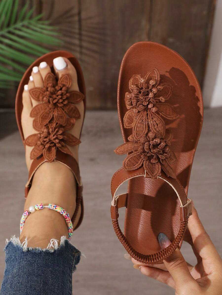 Floréa™ | Gebloemde Comfortabele Sandalen met Ondersteunend Voetbed