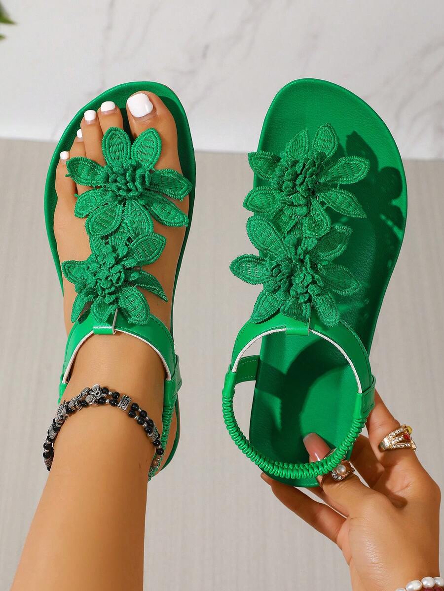 Floréa™ | Gebloemde Comfortabele Sandalen met Ondersteunend Voetbed