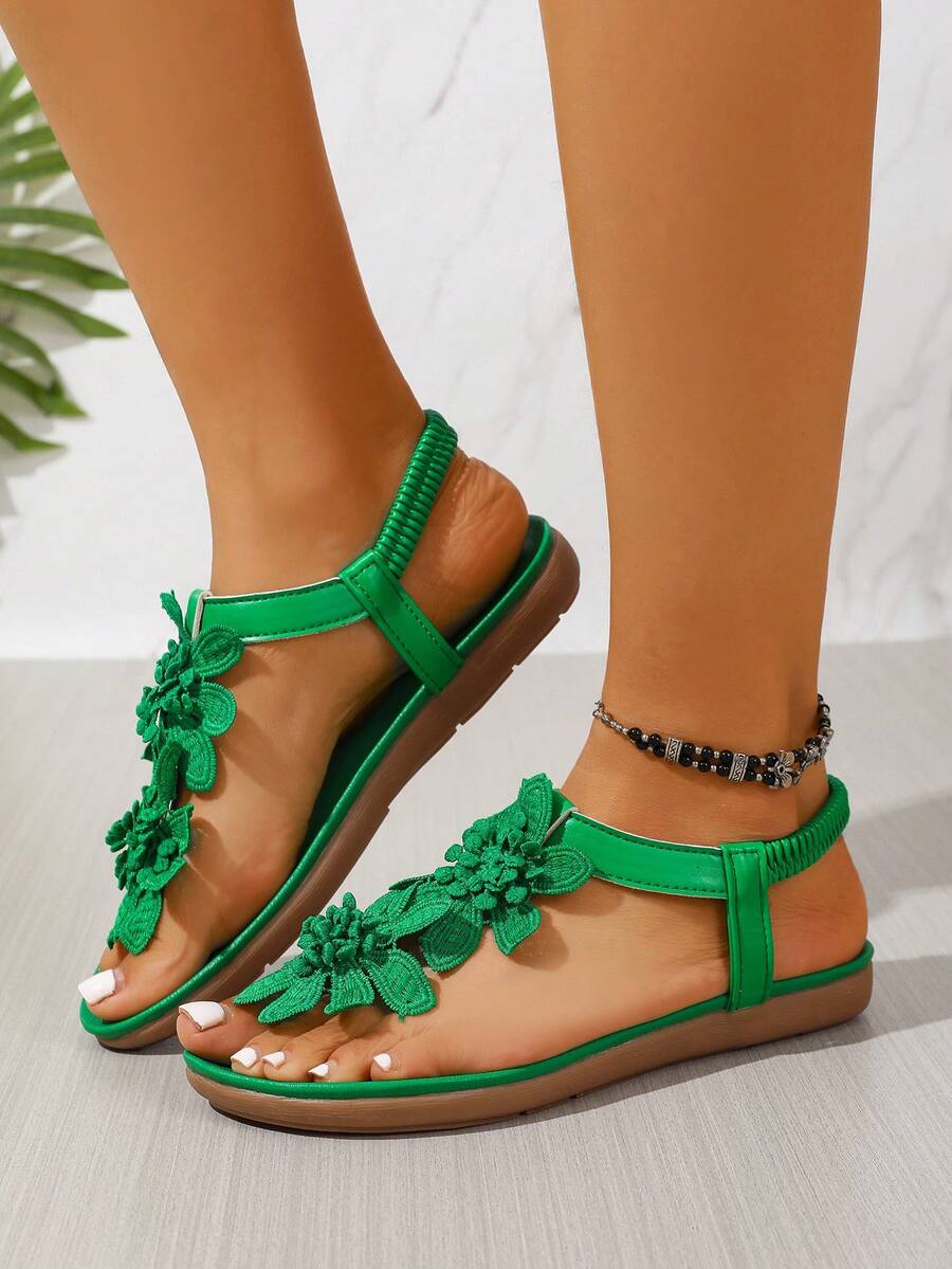 Floréa™ | Gebloemde Comfortabele Sandalen met Ondersteunend Voetbed