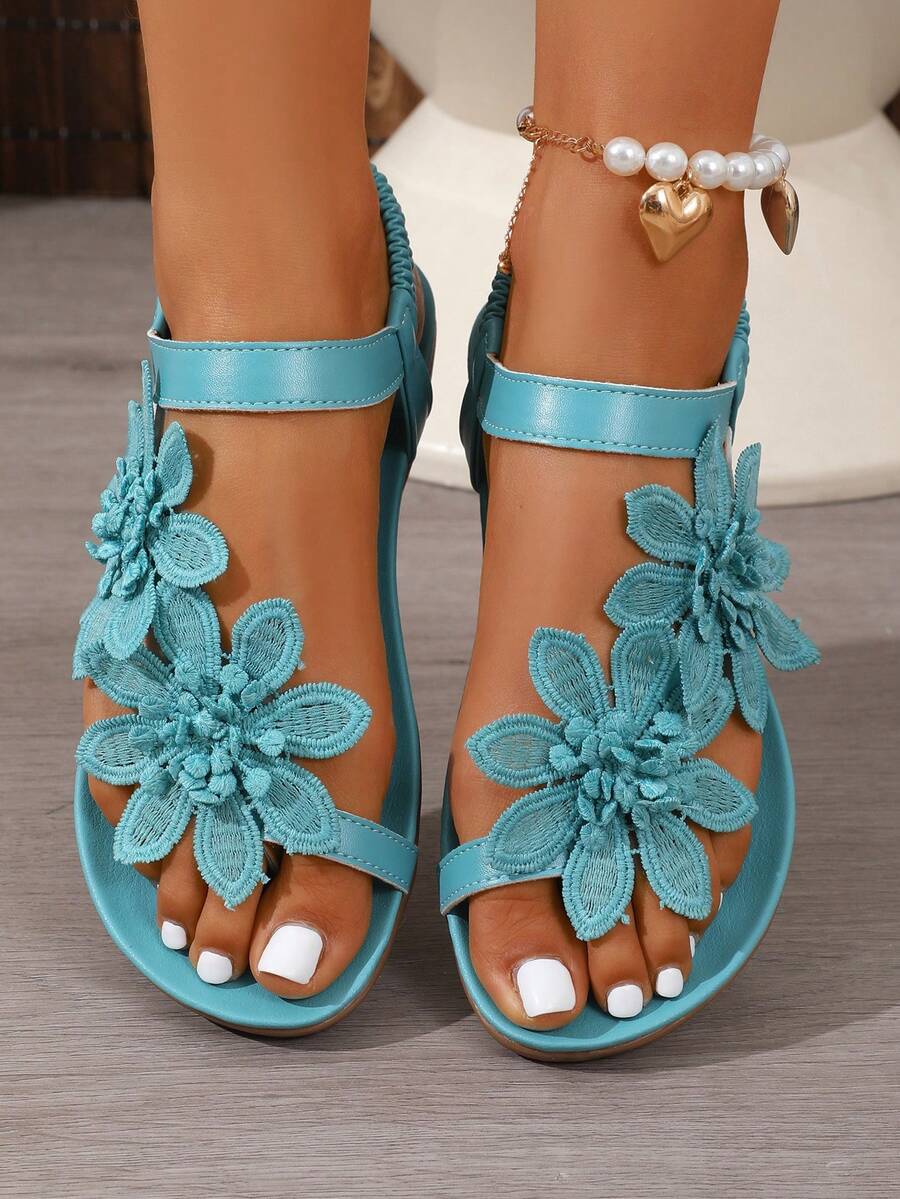 Floréa™ | Gebloemde Comfortabele Sandalen met Ondersteunend Voetbed