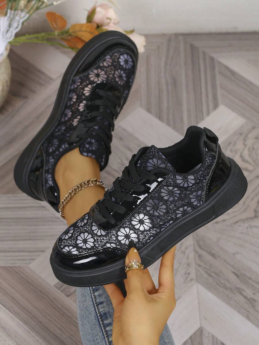 Audra | Stijlvolle Kanten Sneakers