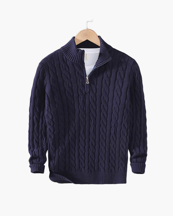 Eamon™ | Klassieke gebreide half-zip trui
