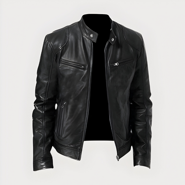 Joren™ | Klassieke bikerjas met rits