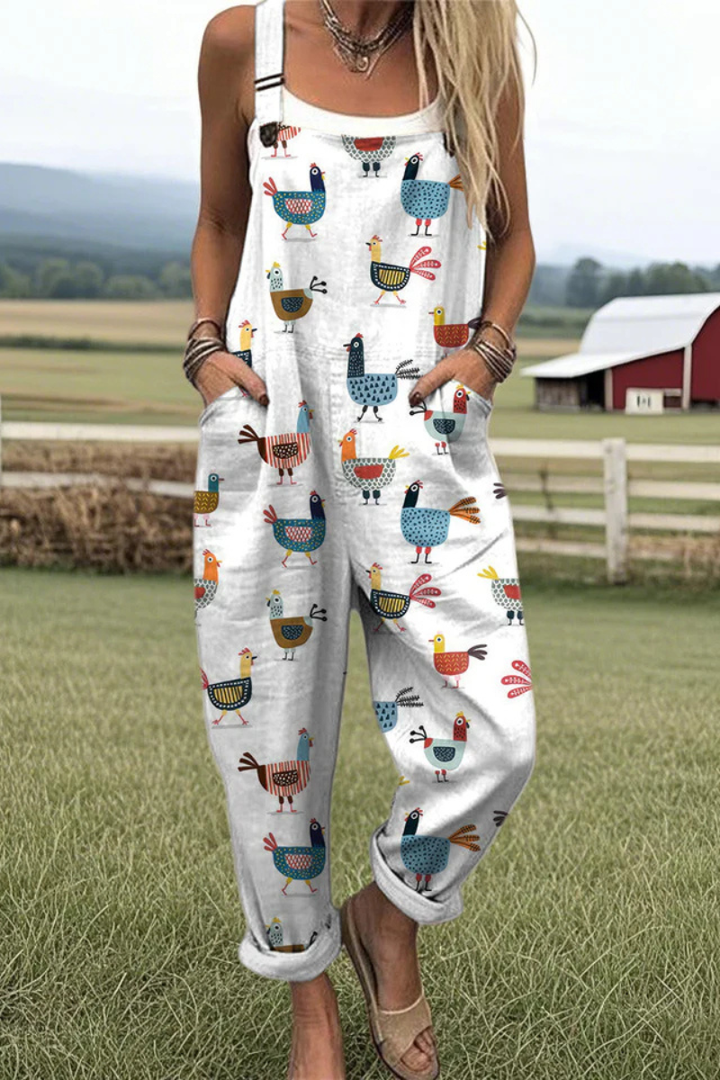 Romi | Moderne Relaxte Jumpsuit Met Print
