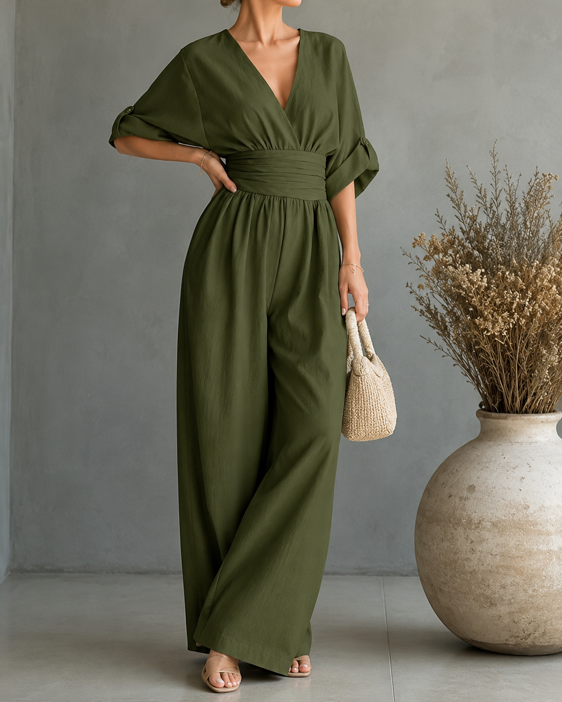Noémie™ | Elegante Wikkel Jumpsuit