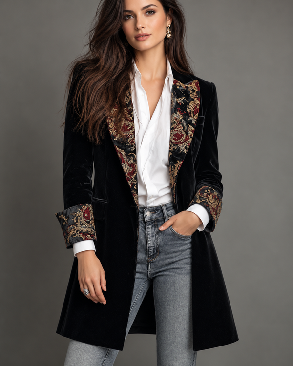 Ada™ | Elegante Blazer met Barokprint