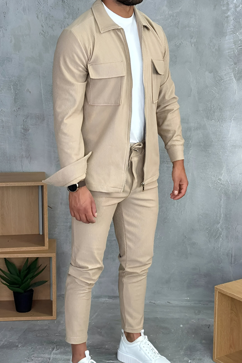 Nilo | Casual Geribde Matching Set