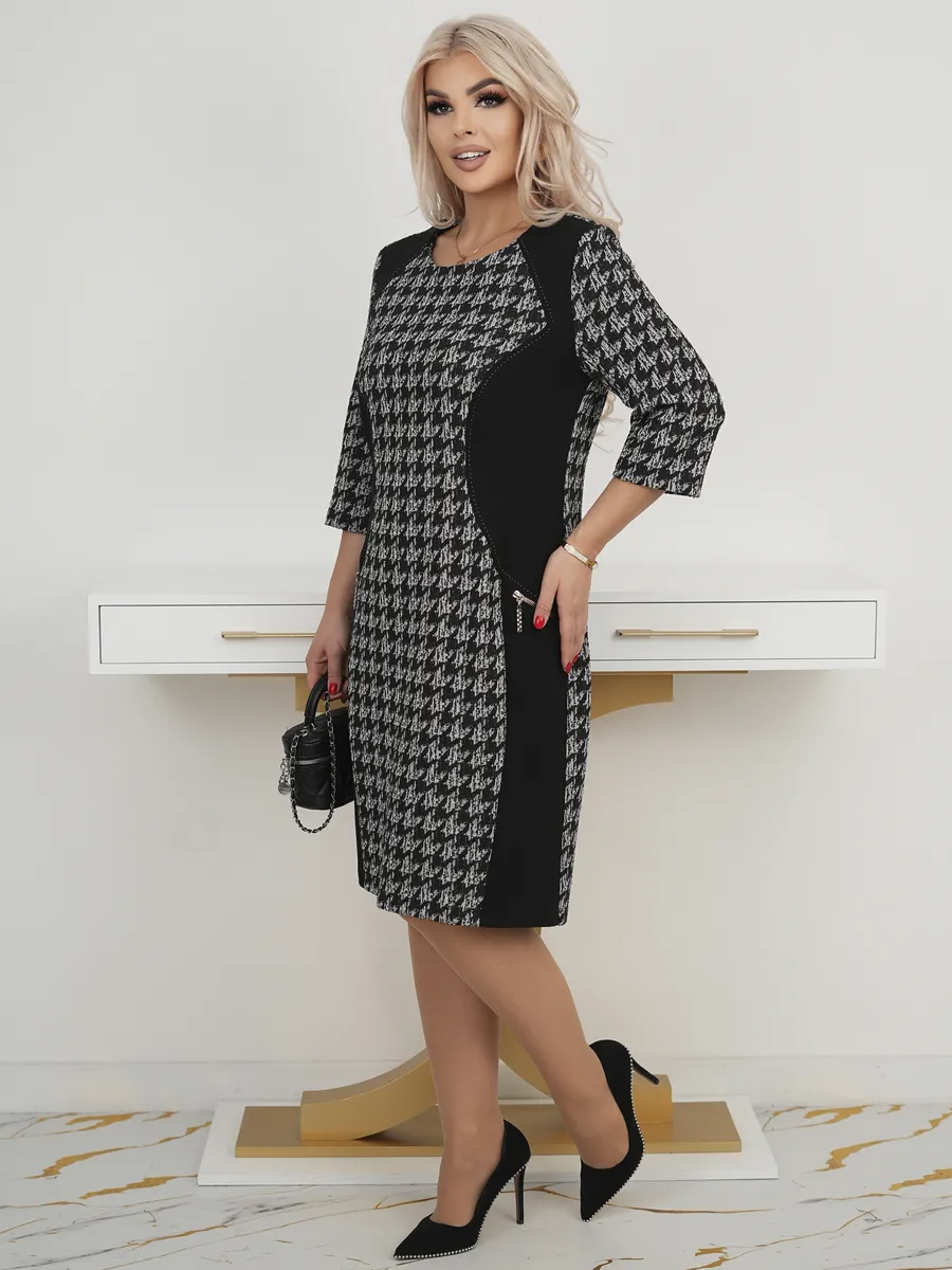 Lysa™ | Stijlvolle Patroon Midi Jurk