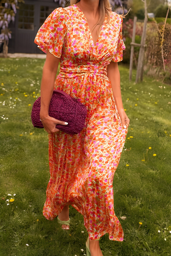 Ava™ | V-hals Maxi-jurk