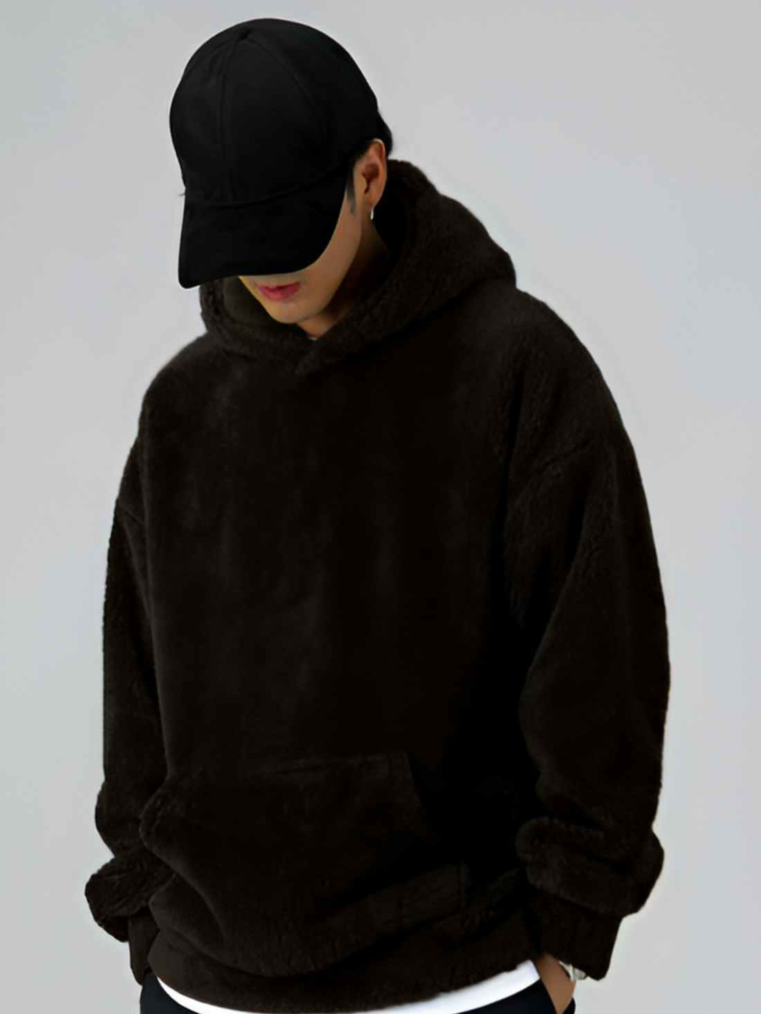 Sem | Warme geblokte hoodie met relaxte pasvorm