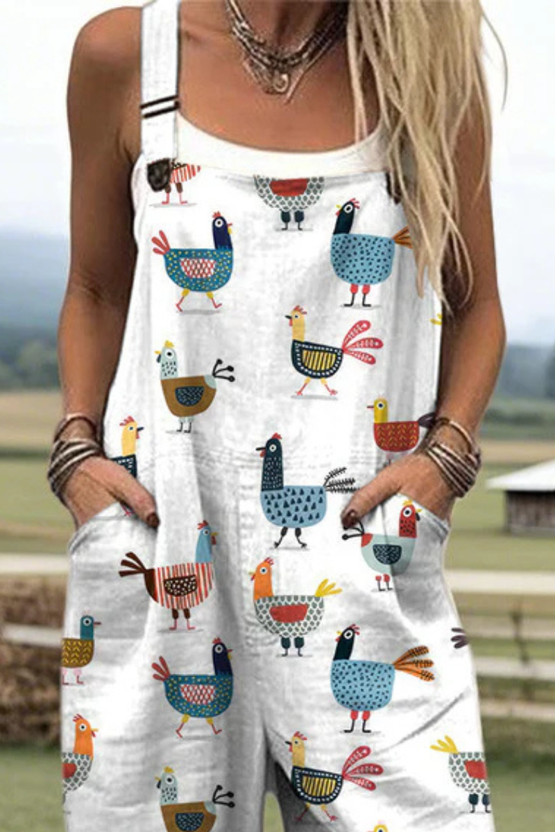 Romi | Moderne Relaxte Jumpsuit Met Print