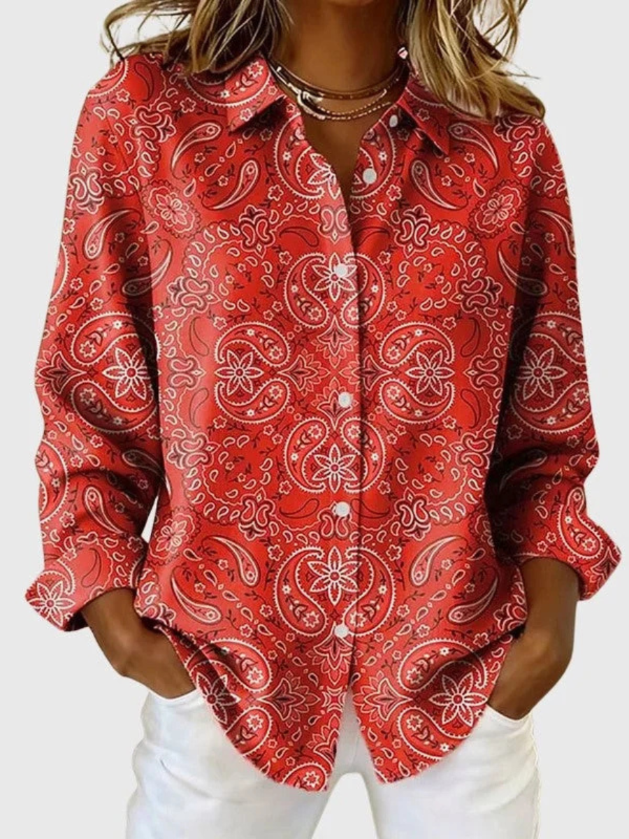 Florence™ | Elegante Blouse met Paisleyprint