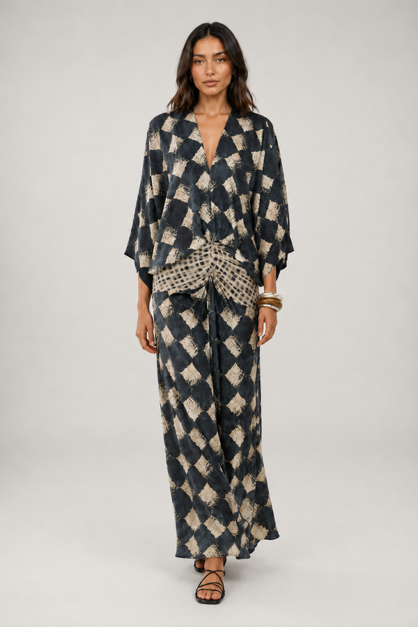 Jannie™ | Elegante Buikcamouflerende Mozaïekjurk