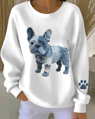 Wit met denim hond 2