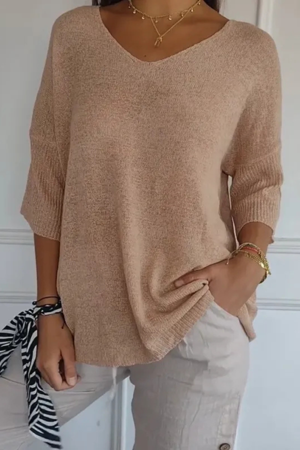 Leni™ | Casual Zachte V-Neck Top