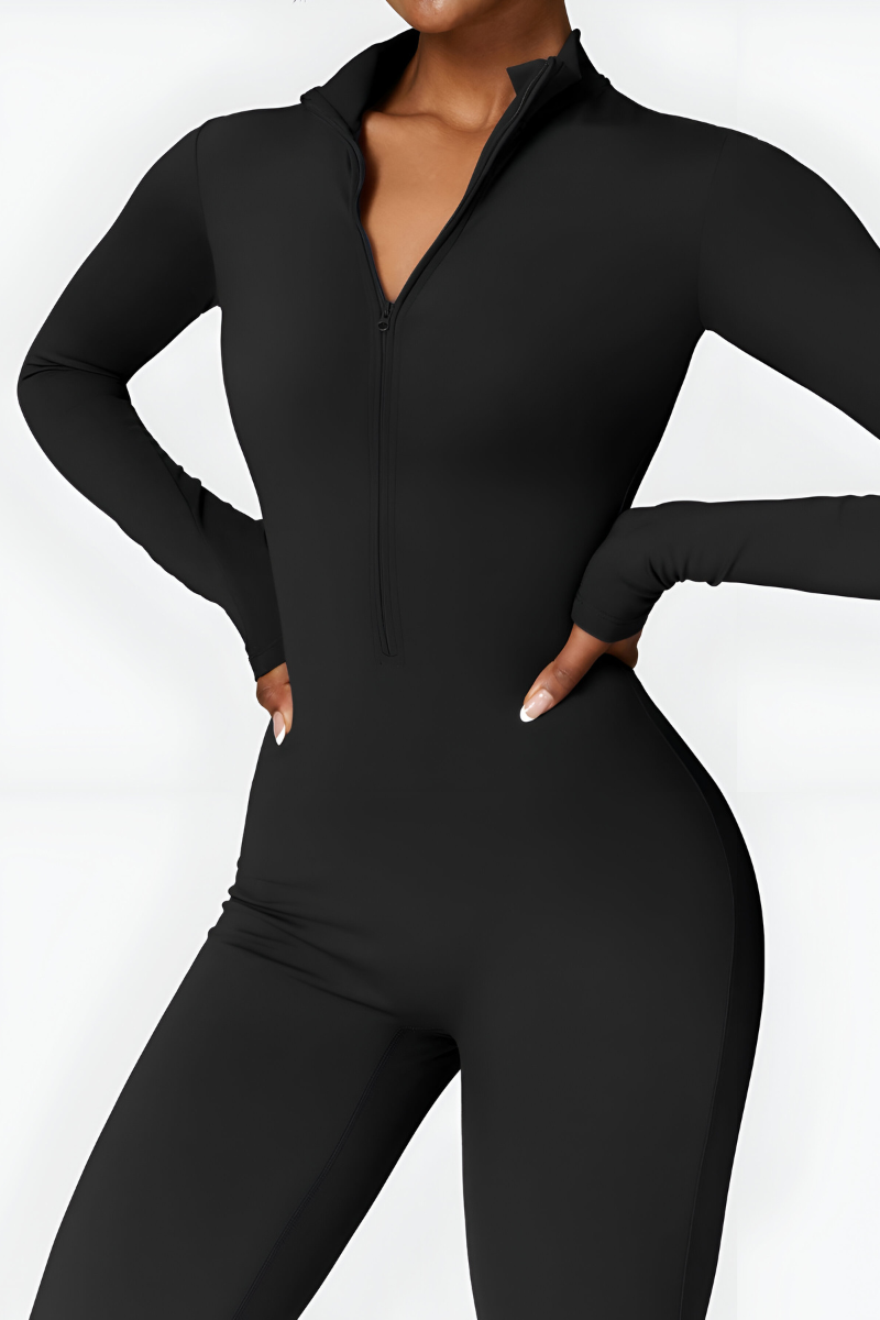 Selara | Thermische fleece jumpsuit met rits
