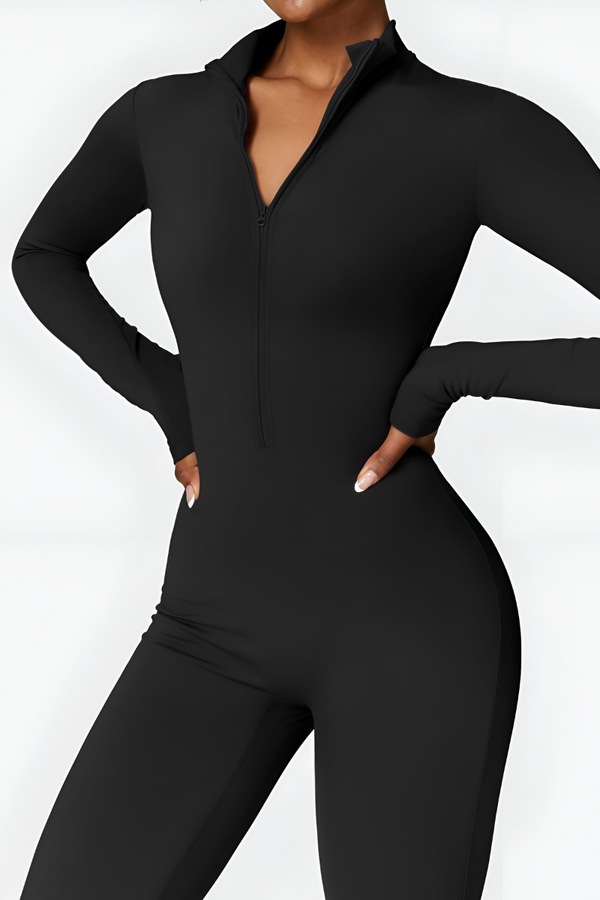 Selara™ | Thermische fleece jumpsuit met rits