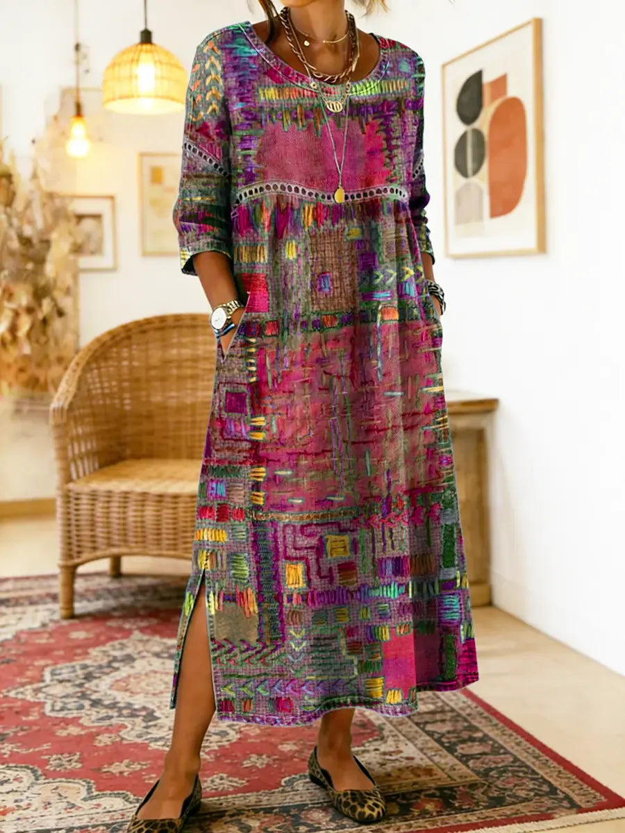 Nessa | Stijlvolle Print Jurk