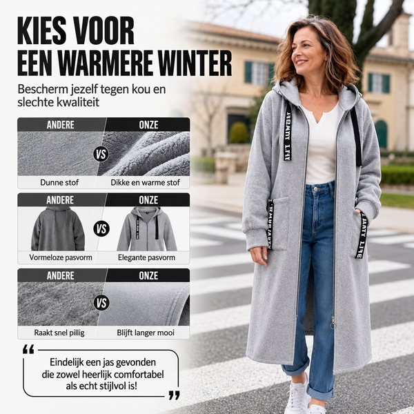 Eliza™ | Comfortabele Vestjas met Capuchon