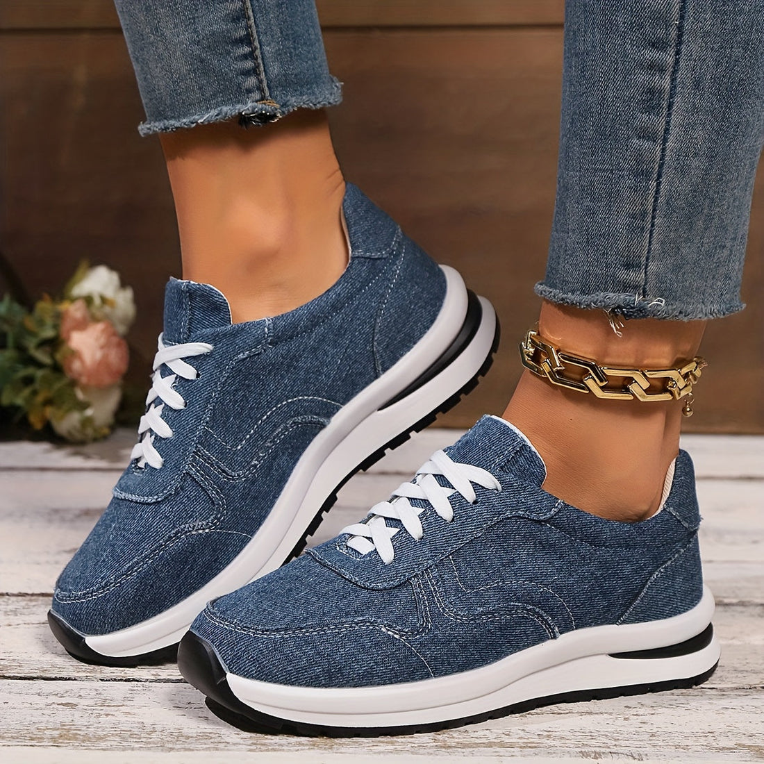 Izzy™ | Comfortabele Sneakers met Spijkerstof
