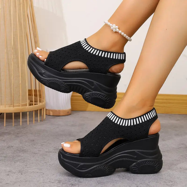 Pia | Comfortabele Platform Sandalen met Ondersteunend Voetbed